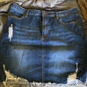 Large Denim Skirt
